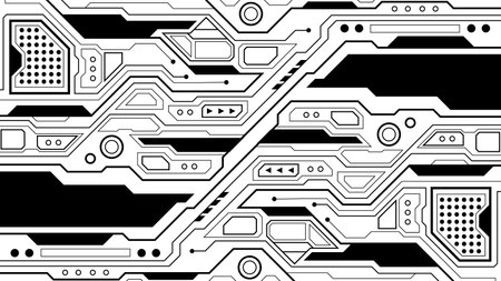circuit board background texture of technology, vector illustrationのイラスト素材