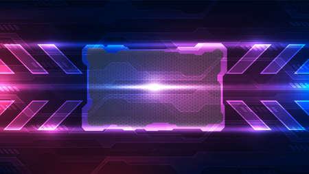 Abstract futuristic digital technologyのイラスト素材
