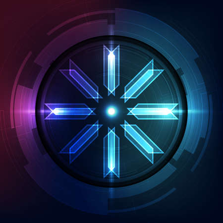 Abstract futuristic digital technologyのイラスト素材
