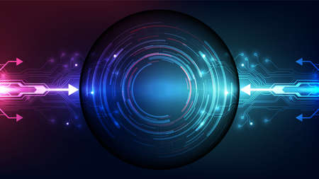 Abstract futuristic digital technologyのイラスト素材