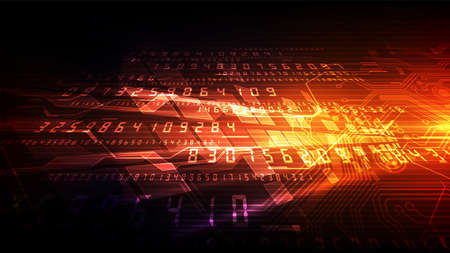 Abstract digital technology concept.のイラスト素材