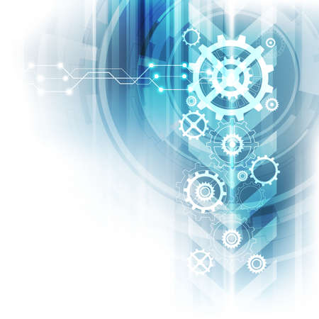 Abstract futuristic digital technology background. Illustration Vectorのイラスト素材