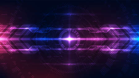 Abstract futuristic digital technology background. Illustration Vectorのイラスト素材