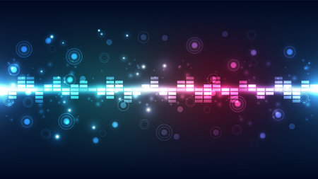 Abstract futuristic digital technology background. Illustration Vectorのイラスト素材