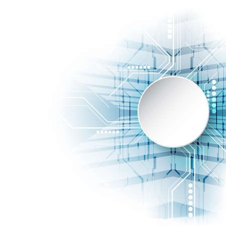 Abstract futuristic digital technology background. Illustration Vectorのイラスト素材