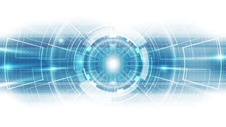 Abstract futuristic digital technology background. Illustration Vectorのイラスト素材