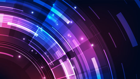 Abstract futuristic digital technology background. Illustration Vectorのイラスト素材