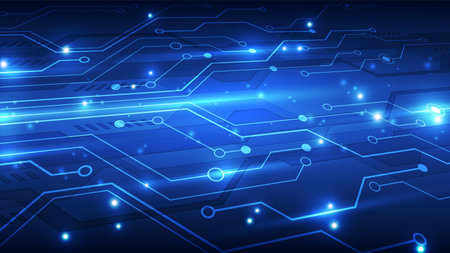 Abstract vector  futuristic connection high speed digital technology concept. background illustrationのイラスト素材