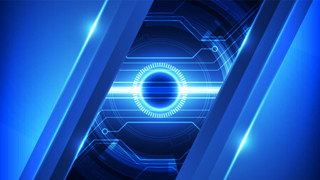 Abstract blue technology background. Vector illustration for your design. Eps 10のイラスト素材