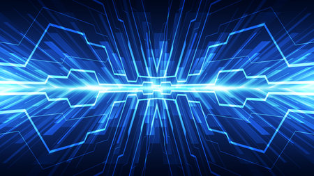 Abstract technology background. Futuristic interface. Vector illustration for your designのイラスト素材
