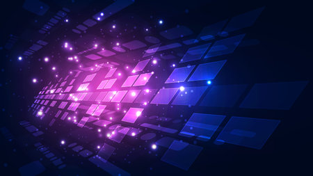 Abstract futuristic digital technology concept background. Vector Illustration EPS10.のイラスト素材