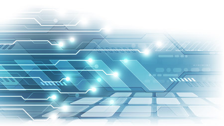 Abstract technology background. Futuristic interface. Vector illustration for your designのイラスト素材