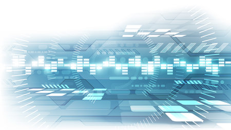 Abstract technology background. Futuristic interface. Vector illustration for your designのイラスト素材