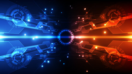 Abstract technology background. Futuristic technology style. Vector illustration for your designのイラスト素材