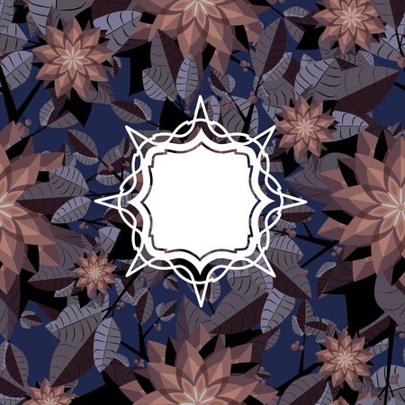 Flower vector background template. Can be used for wallpaper, pattern fills, textile, web page background, surface textures, Image for advertising booklets, banners, flyers.のイラスト素材