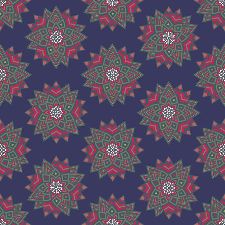 Geometric Pattern Abstract Flower.のイラスト素材