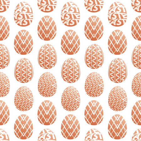 Easter seamless pattern. Easter egg background. Texture for Easter holiday. Many Easter eggs. Colored, multicolored traditional Easter eggsのイラスト素材
