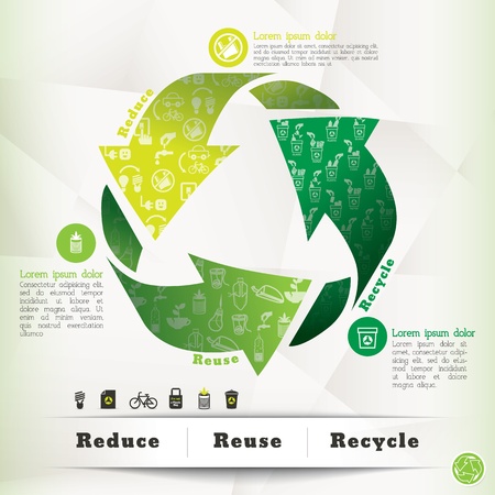 Recycle Concept Illustrationのイラスト素材