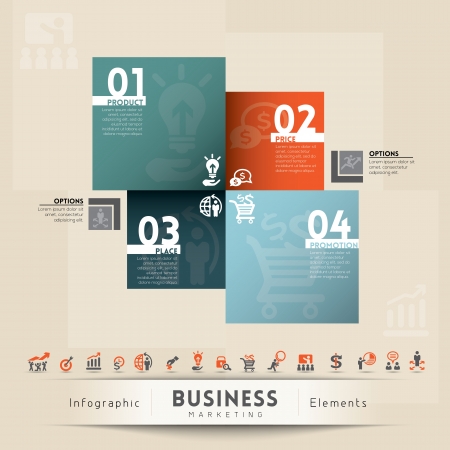 Business Marketing Concept Illustration のイラスト素材