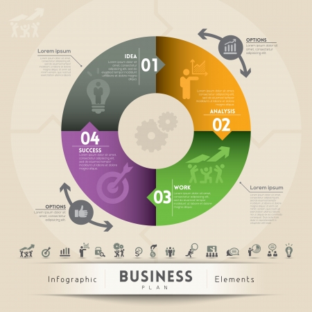 Business Plan Concept Illustration のイラスト素材
