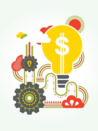 Business Idea concept Illustration のイラスト素材