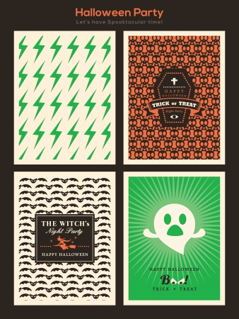 Halloween Party background for invitation card / poster / flyer / web bannerのイラスト素材