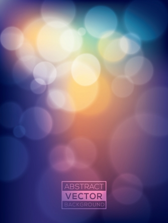 colorful vibrant abstract Vector Bokeh Backgroundのイラスト素材