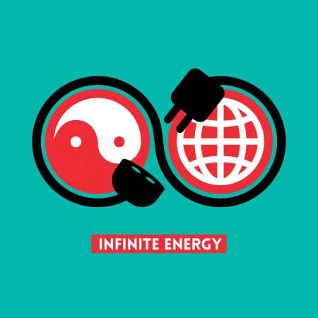 Infinite Energy concept illustrationのイラスト素材