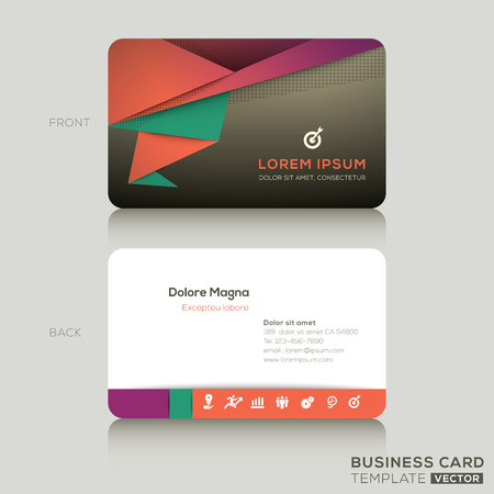 Modern Business cards Design Templateのイラスト素材