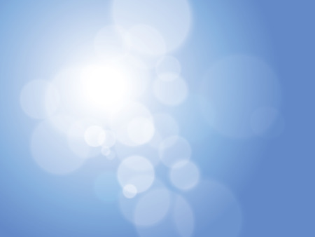 Minimal futuristic blue abstract Vector Bright Bokeh Backgroundのイラスト素材