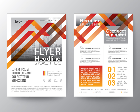 Abstract red geometric line background for Poster Brochure Flyer design Layout vector templateのイラスト素材