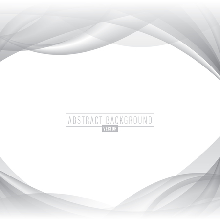 White abstract dynamic grey waves backgroundのイラスト素材