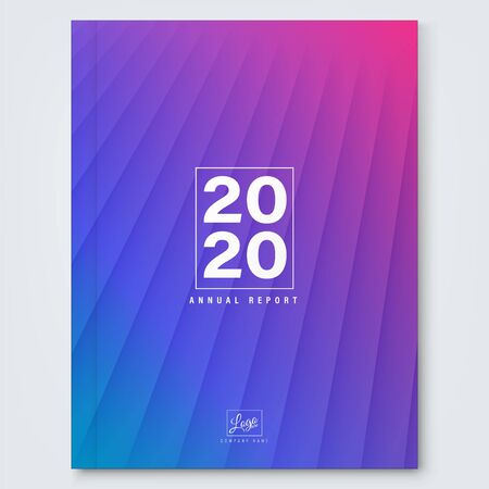 Abstract gradient magenta blue minimal background for business annual report, book cover, brochure, flyer, poster.のイラスト素材