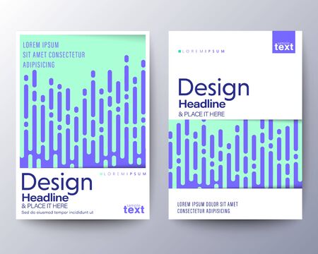 Modern abstract fluid neon purple blue line background for Brochure, Flyer, Poster, leaflet, Annual report, Book cover, Graphic Design Layout template, A4 sizeのイラスト素材