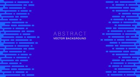 Blue abstract vector background with dot and dash line.Horizontal layout.のイラスト素材