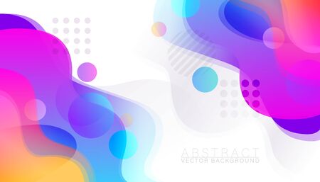 abstract colorful fluid backgroundのイラスト素材