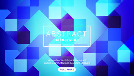 Abstract bright vivid blue square backgroundのイラスト素材