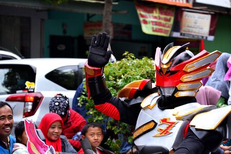 Kebumen, Central Java/Indonesia - August 19, 2017 : The cultural carnival was held in the center of Kebumen city to celebrate Indonesia's independence dayのeditorial素材