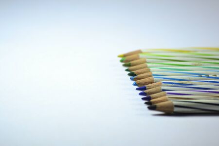 Color pencil in awhite backgroundの写真素材