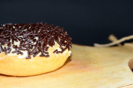 Cake, Donuts with chocolate topping sprinkled on top
