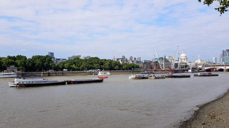 London city with River Thames in England, United Kingdom.