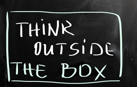 Think outside the boxの写真素材