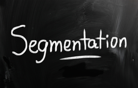 marketing concept handwritten with chalk on a blackboardの写真素材