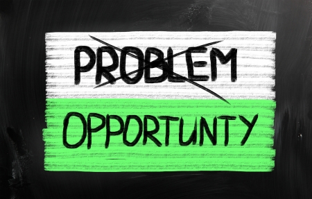 business ideas handwritten with chalk on a blackboardの写真素材