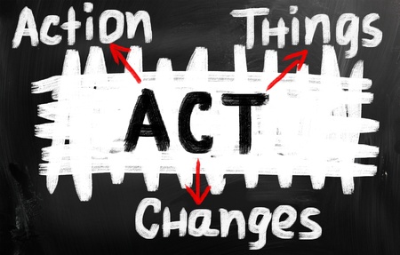 action changes thingsの写真素材