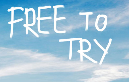 Free to tryの写真素材