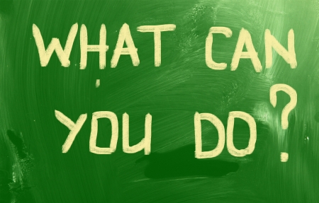 What can you do?の写真素材