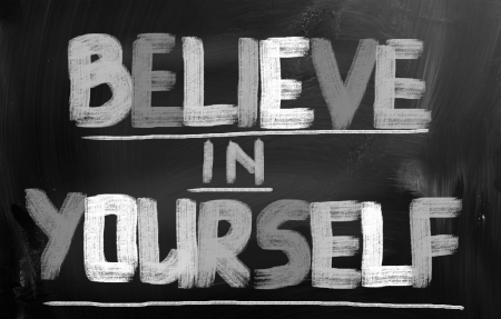 Believe In Yourself Conceptの写真素材
