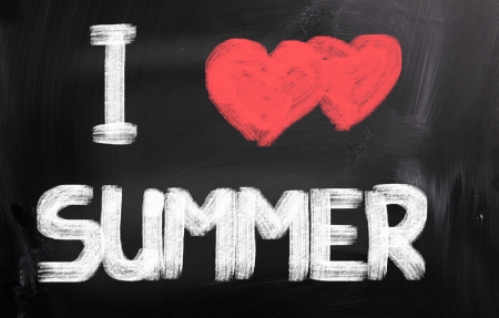 I Love Summer Conceptの写真素材