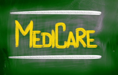 Medicare words on boardの写真素材